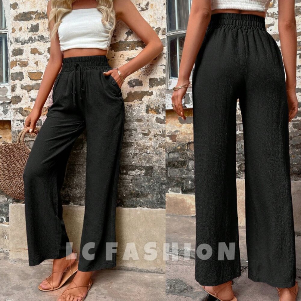 Women's Black Wide Leg Pants